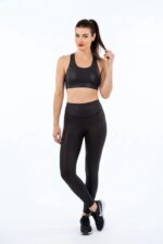 Dámské legíny - vysoký pás - imitace kůže