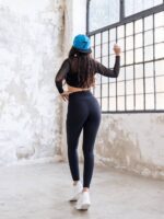 Dámské legíny - vysoký se síťkou cikcak - Obrázek 5