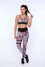 Dámské legíny - vysoký pás - leopard