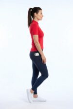 Dámské legíny - vysoký pás - navy modré s kapsou - Obrázek 7