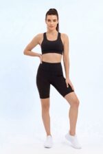 Sportovní podprsenka - černá - Obrázek 2