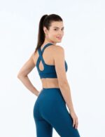 Sportovní podprsenka - tmavě tyrkysová
