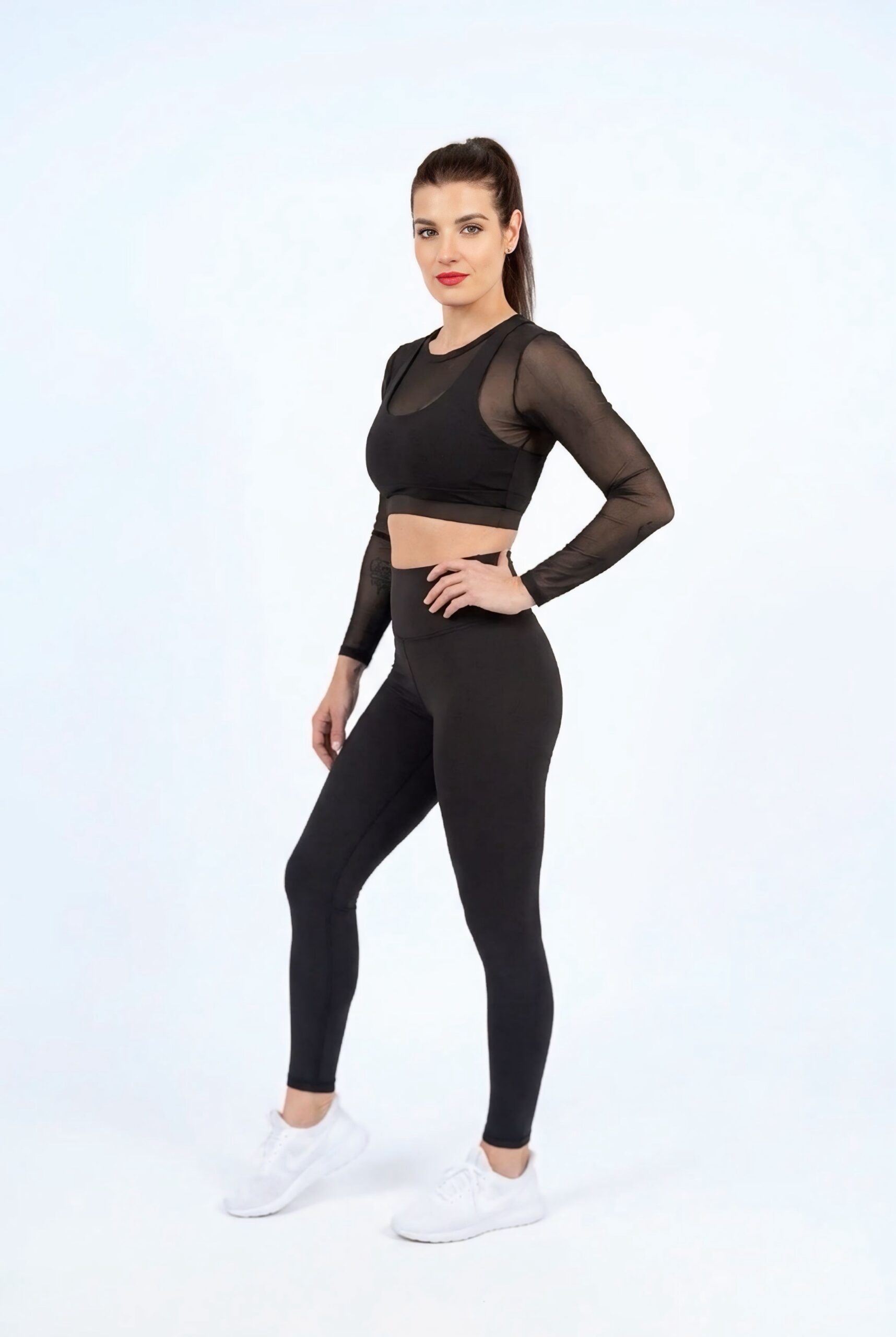 Dámské legíny - vysoký pás černé