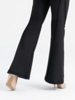 Dámské legíny - vysoký pás černé, prošívané, rozšířené - Obrázek 2