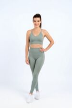 Dámský bezešvý set - zelený