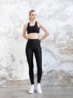 Dámské legíny - vysoký pás - černé s kapsou - Obrázek 5